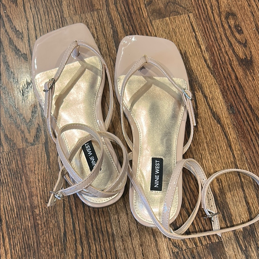 Nine West Nude Strappy Sandals